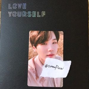 BTS Yoongi Suga Love Yourself Tear Album Photocard